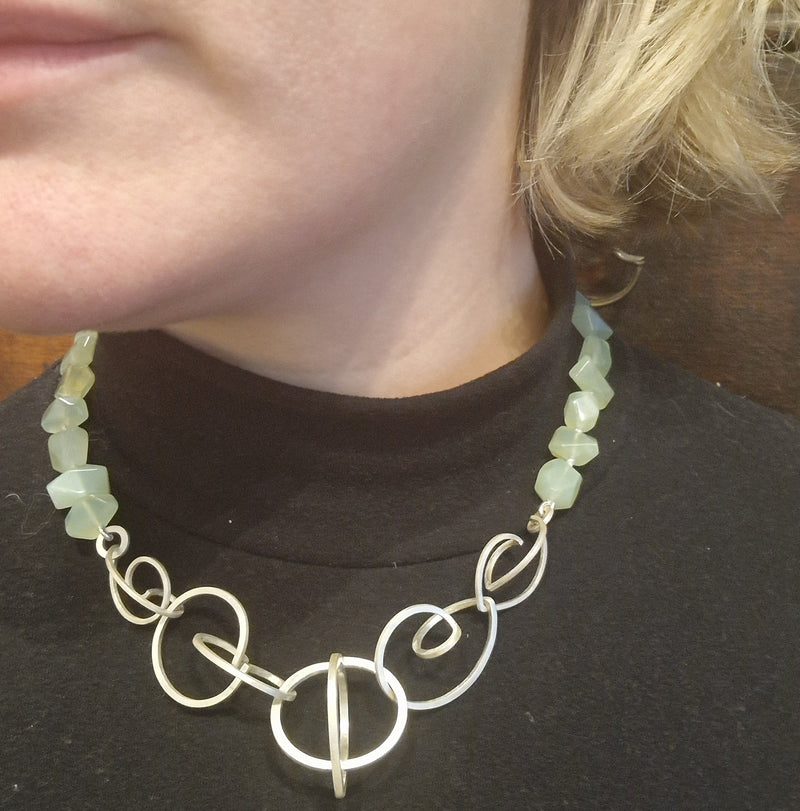 Serpentine Angles & Curls necklace