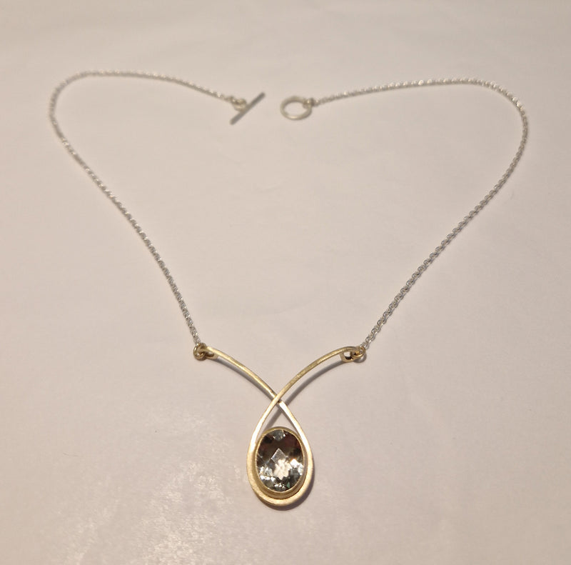 Green Amethyst Kiss necklace