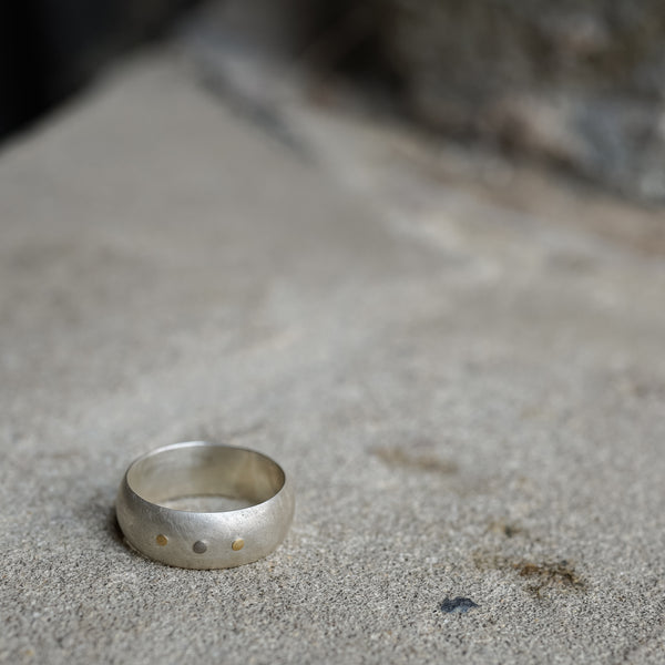 Three Rivet Ring