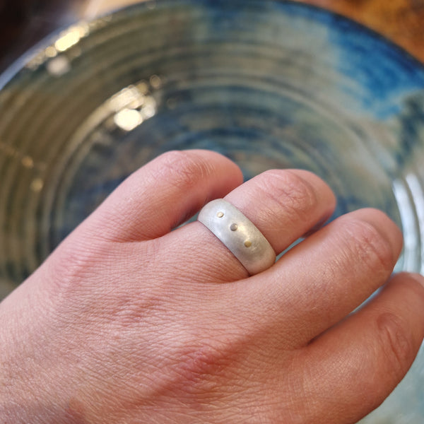 Three Rivet Ring