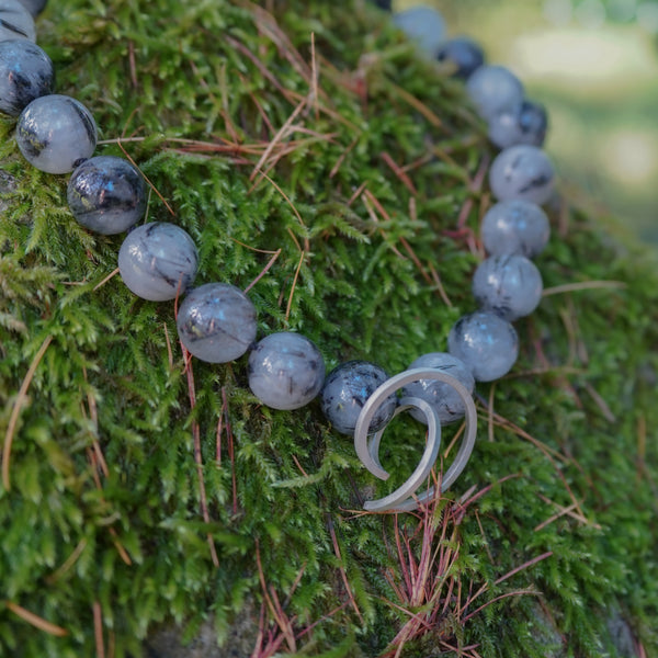 Rutillated Quartz Twice Curled Necklace
