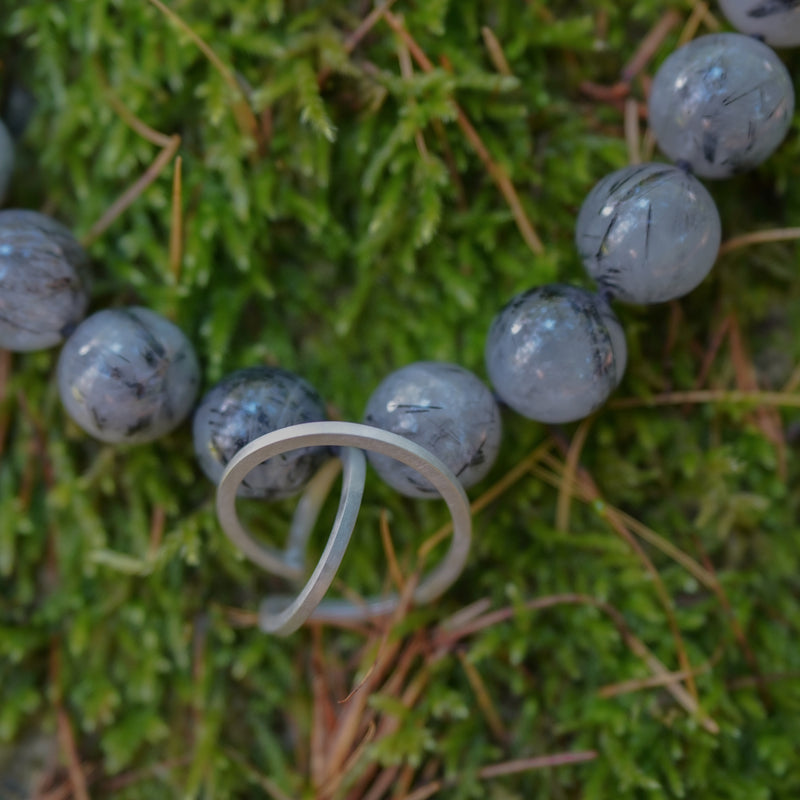 Rutillated Quartz Twice Curled Necklace