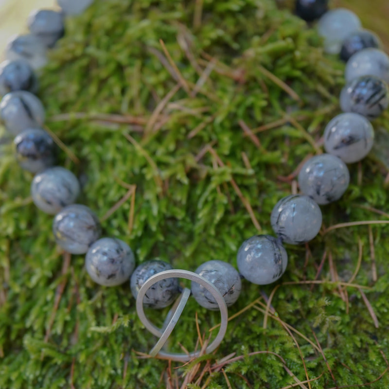 Rutillated Quartz Twice Curled Necklace