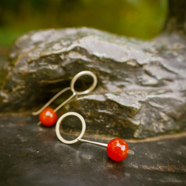 Cornelian Dial Earrings