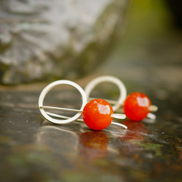 Cornelian Dial Earrings