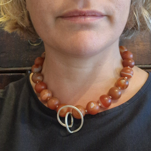 Cornelian Twice Curled Necklace