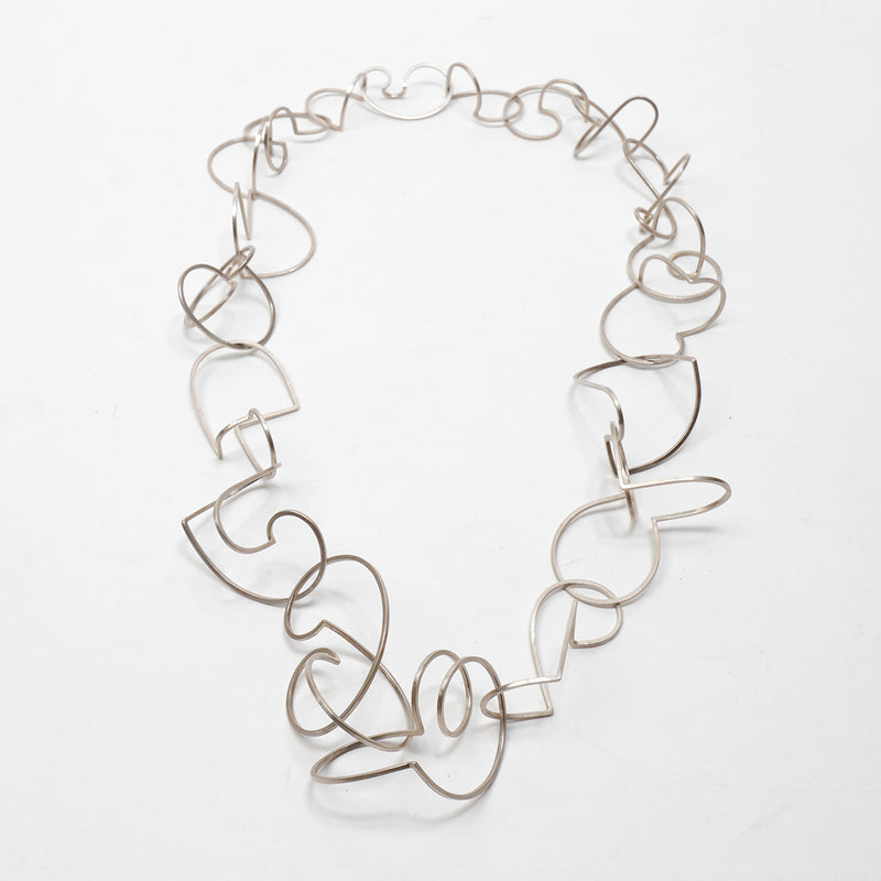 Extended Angles & Curls Chain Necklace