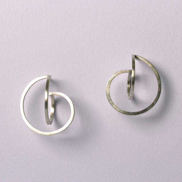 Available now: Silver Twice Curled Down Earrings