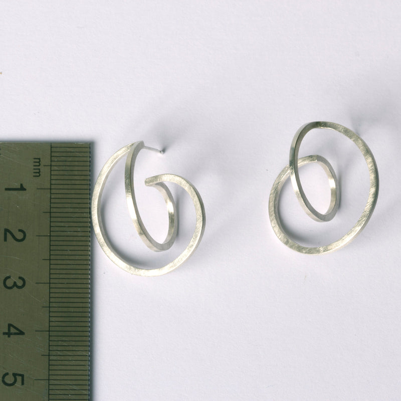 Available now: Silver Twice Curled Down Earrings